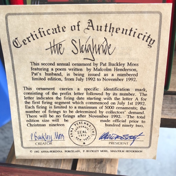 P Buckley Moss Set of 3 Ornaments in Custom Frame - Picture 10 of 17